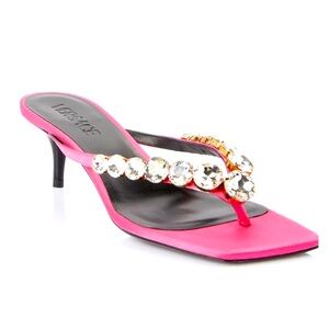Versace Crystal Thong Slides